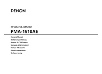 Denon PMA-1510AE-Owners-Manual 